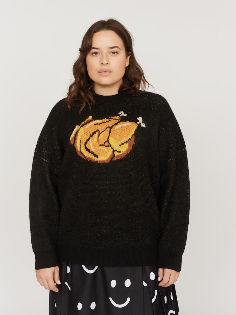 ★ターフィー Black Roast Turkey Jumper – Lazy Oaf