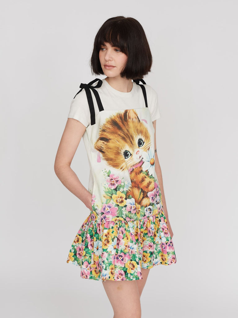 Squiggly Cats Aop Ls Dress main image 1