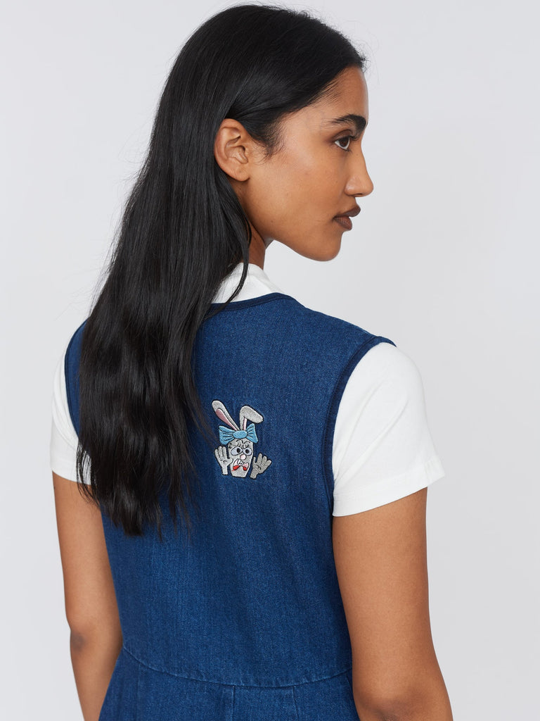 lazy oaf denim dress Double Denim Dress Lazy Oaf
