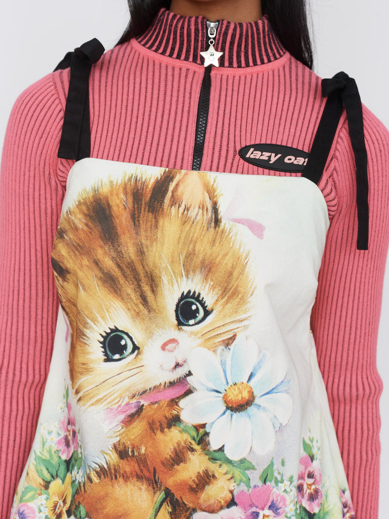 Squiggly Cats Aop Ls Dress main image 0