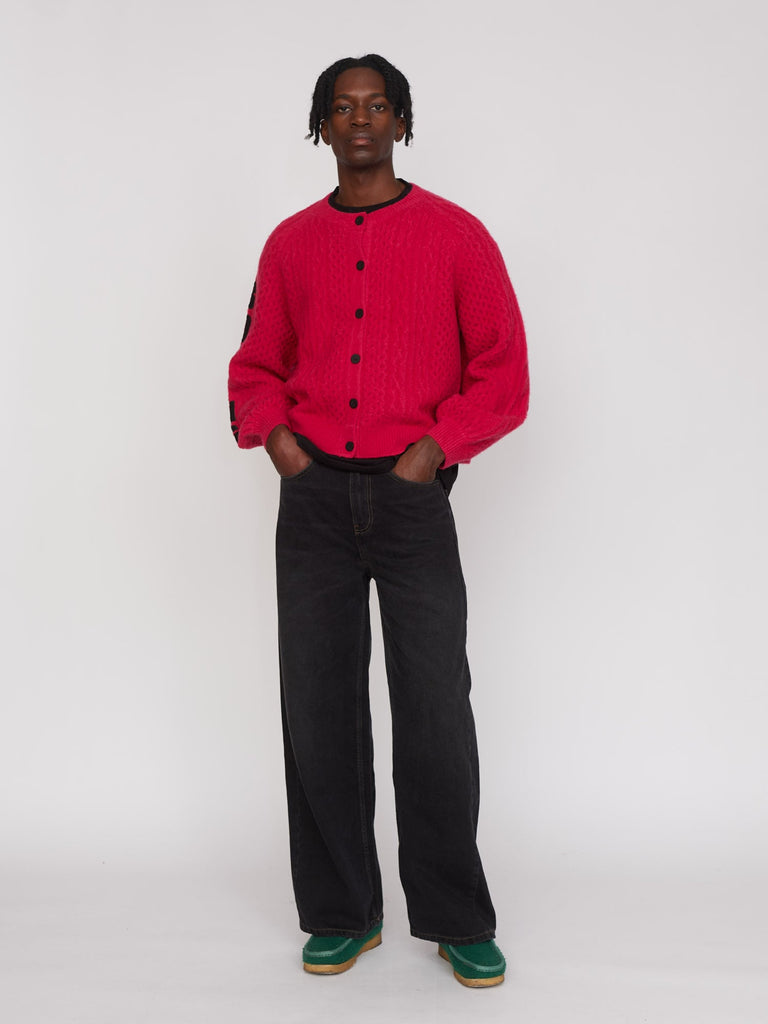 カーディガン JNBY Witty Loose-fit Wool Cardigan Sweater / JNBY Raglan-Sleeve Cardigan with Chinese Button Closure
