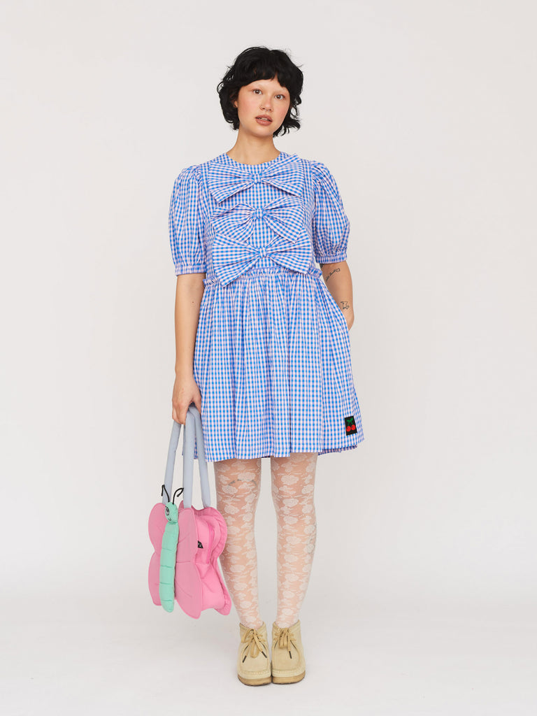Picnic Bow Smock Dress – Lazy Oaf
