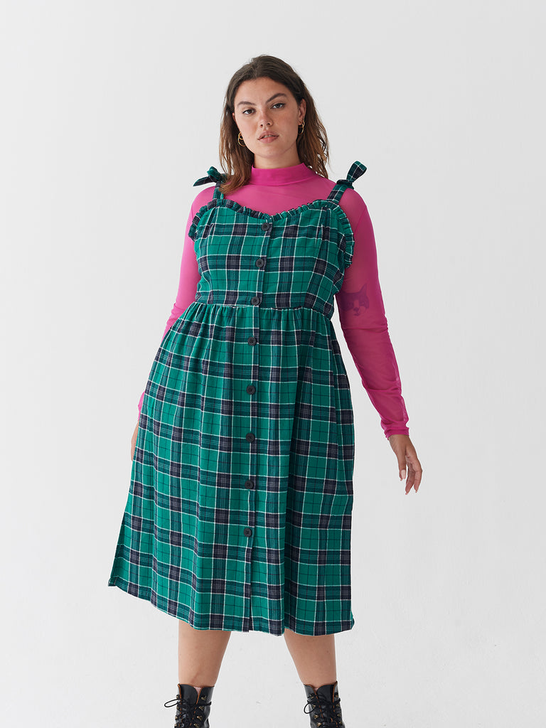 lazy oaf green dress With Envy Midi Utility dress