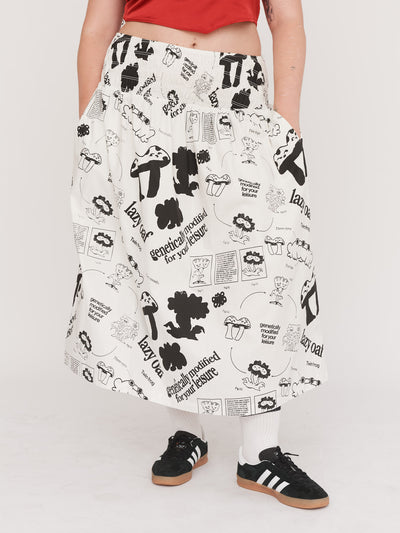 Scientific Print Maxi Skirt