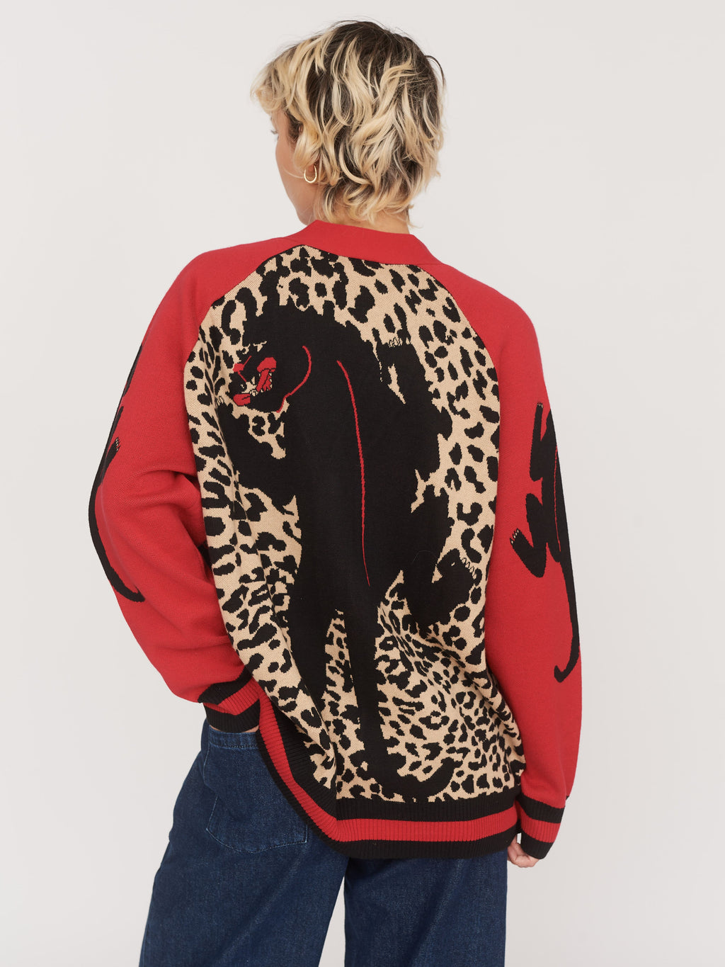 Fleece Lazy Oaf Cat Shirt Lazy Oaf Blue Weird Cat Lady Mock Neck