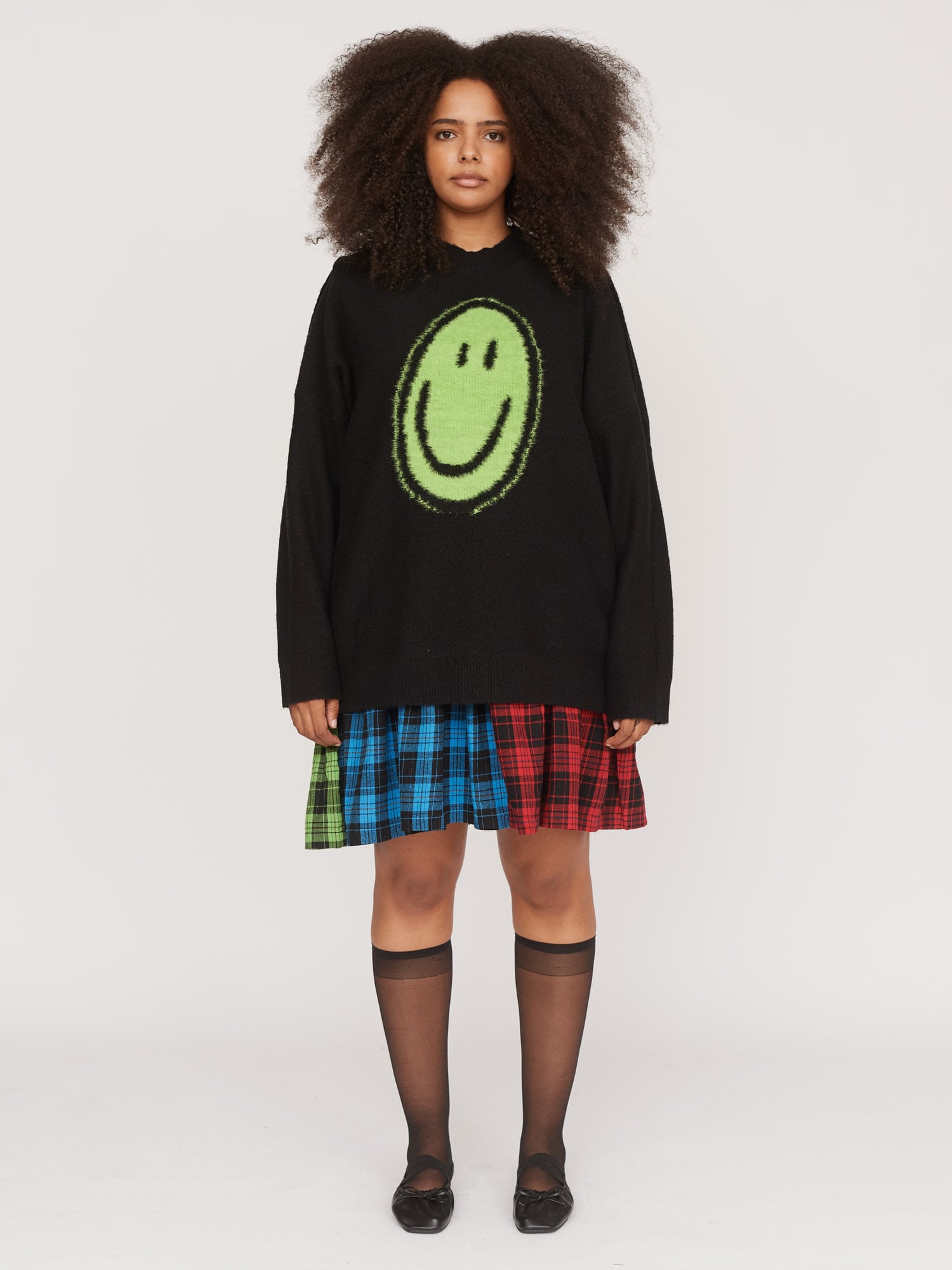 Spray Smile Reversible Knit Jumper – Lazy Oaf