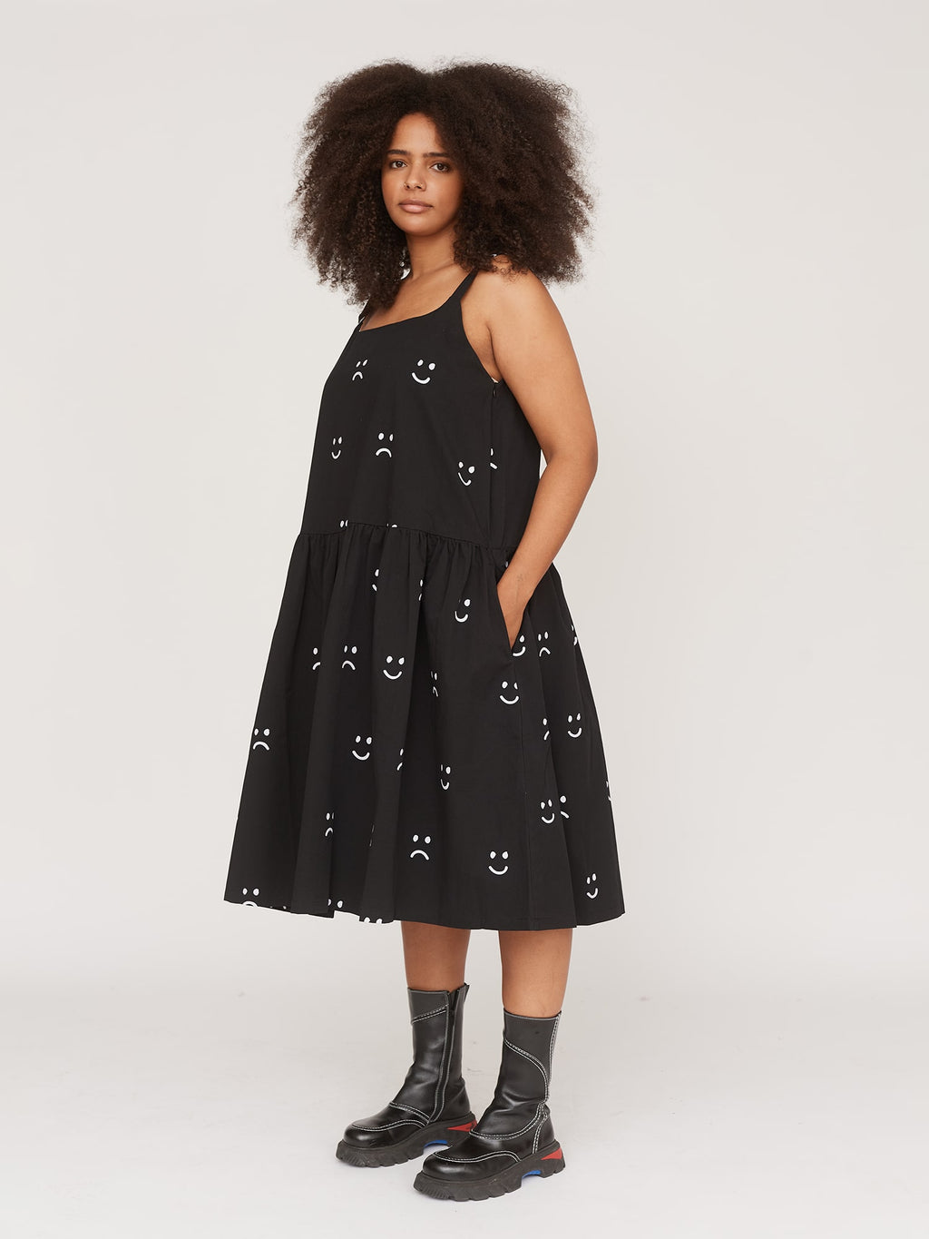 drop waist smock dress White boohoo Plus drop waist smock dress