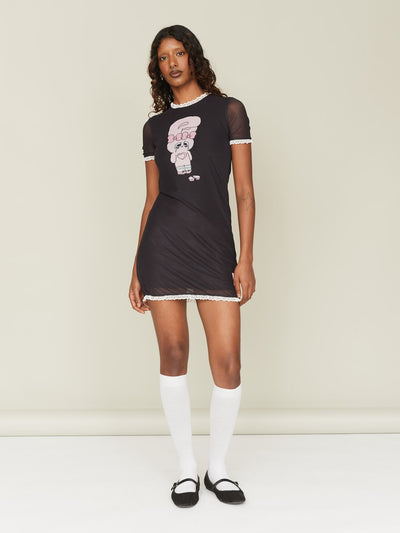 Esther Bunny Fitted Mini Dress