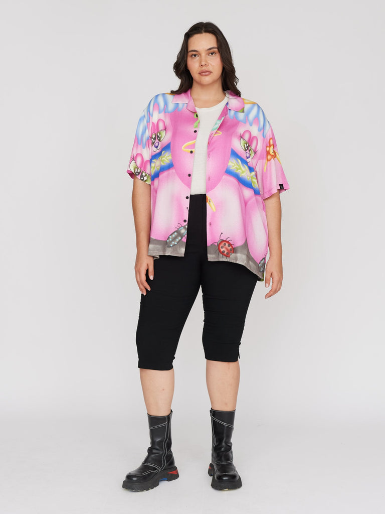 LO x Lony Mathis Cherry Garden Bowling Shirt – Lazy Oaf