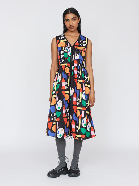 Art Block Gilet Dress – Lazy Oaf