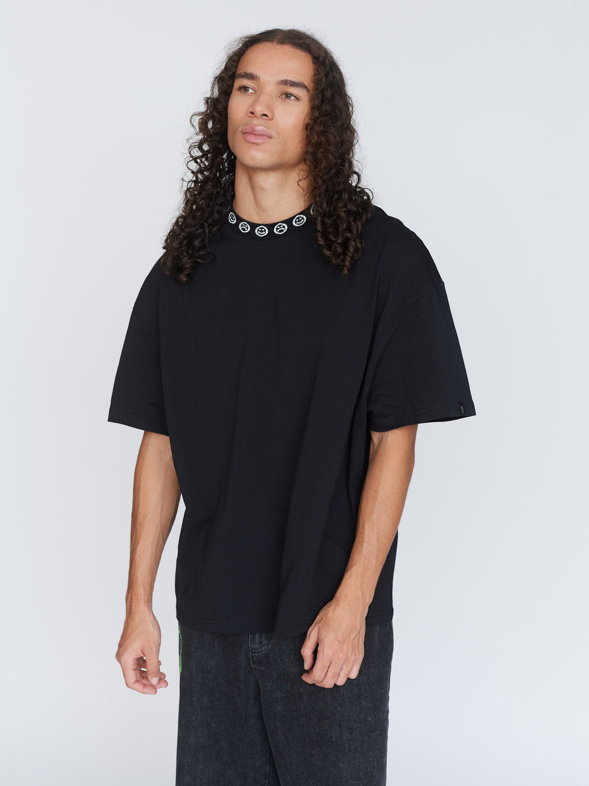 model:Saul wears size L and is 6’0”, collection-mens-happy-sad, collection-mens-t-shirts,collection-mens-sale