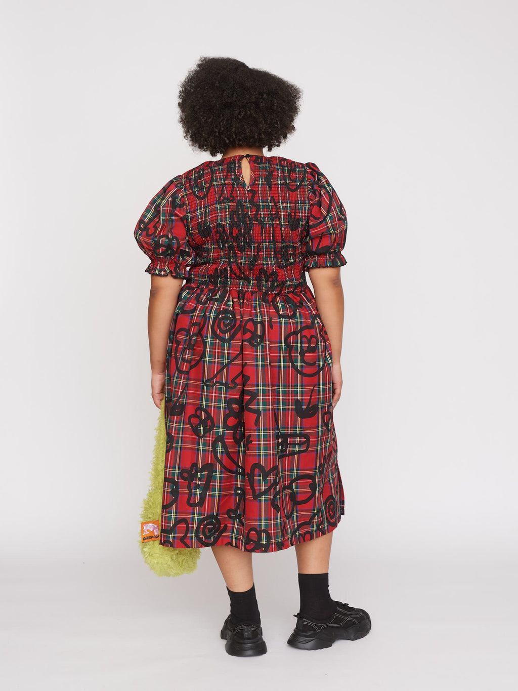 Tartan Scribble Dress Lazy Oaf Tartan Scribble Dress Lazy Oaf