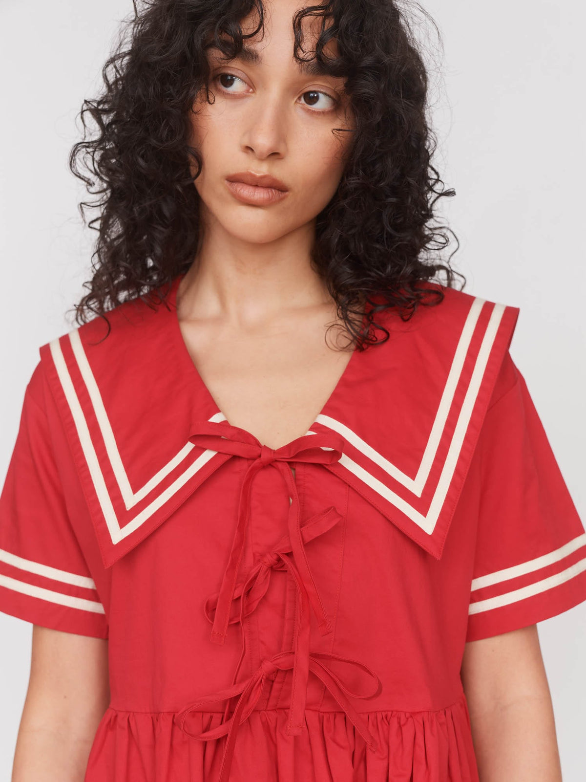 Red Mini Sailor Dress