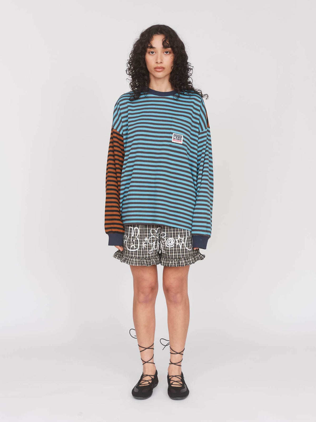  model:Seren wears size S and is 5’8”