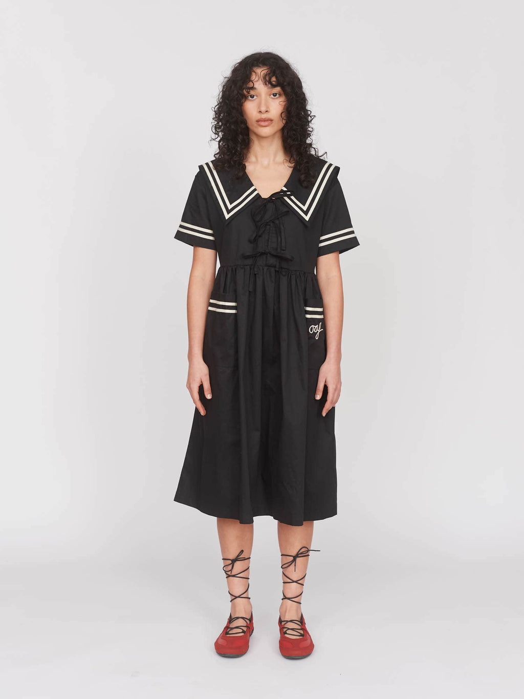Short Sleeve Sailor Dress Lazy Oaf Short Sleeve Sailor Dress Lazy Oaf