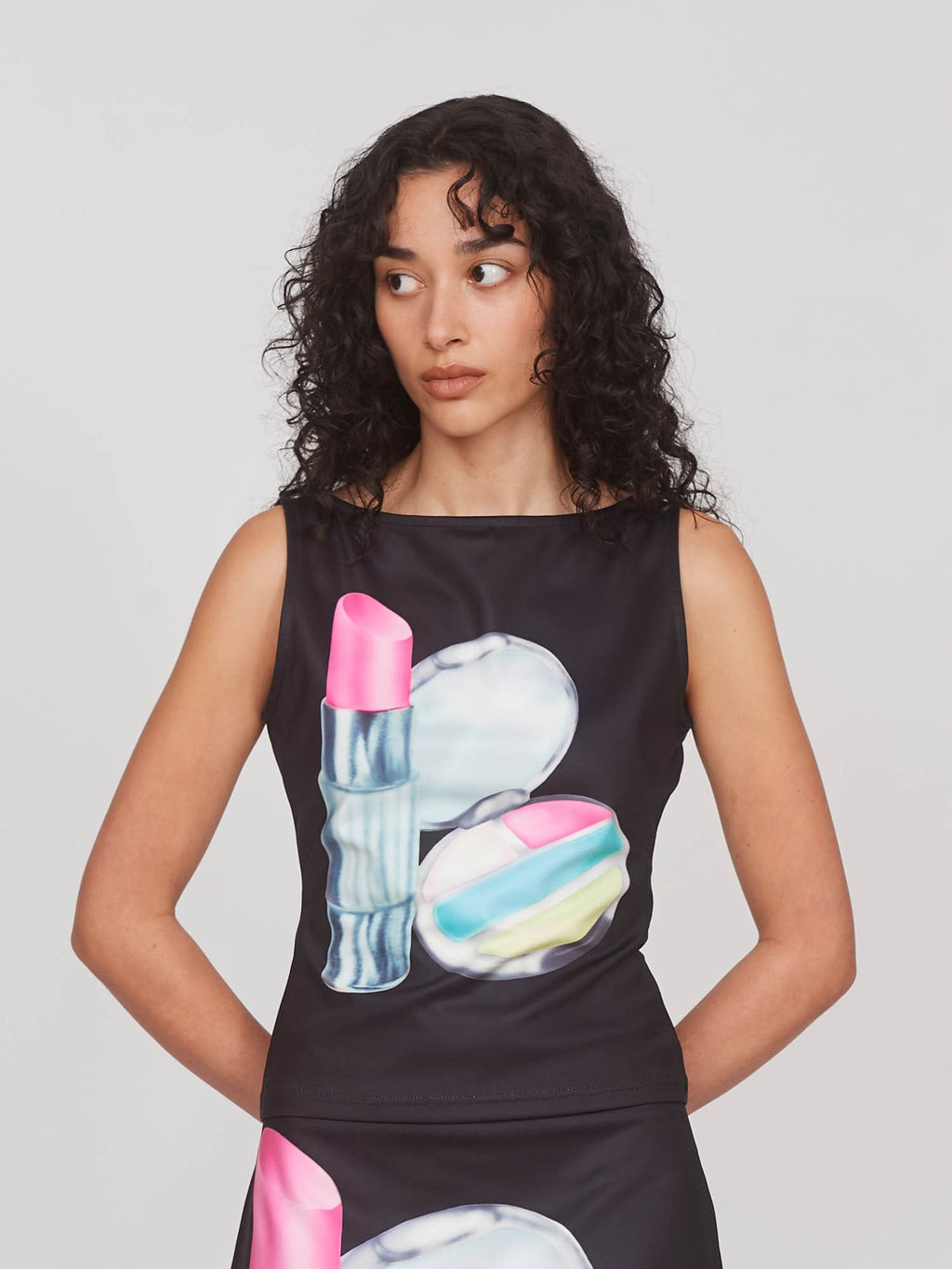 Hot Pink Lipstick Skirt & Top Set