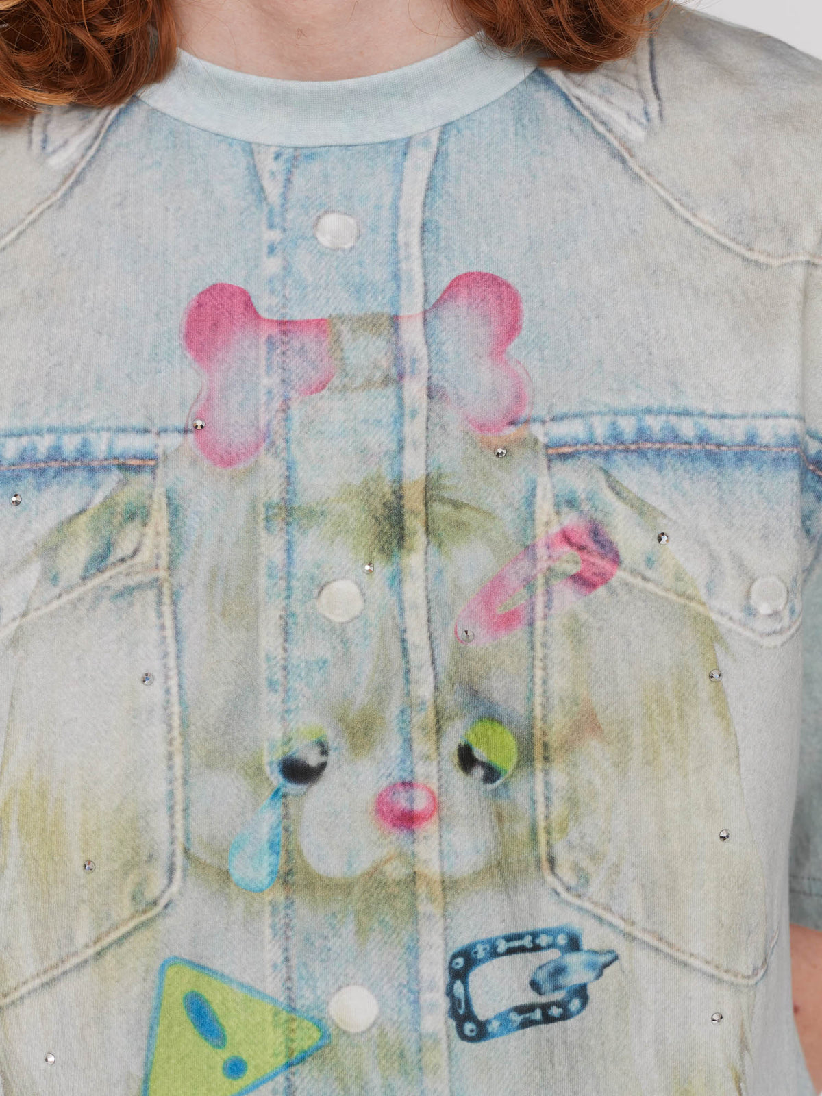 Party Pooper Denim Print Tee