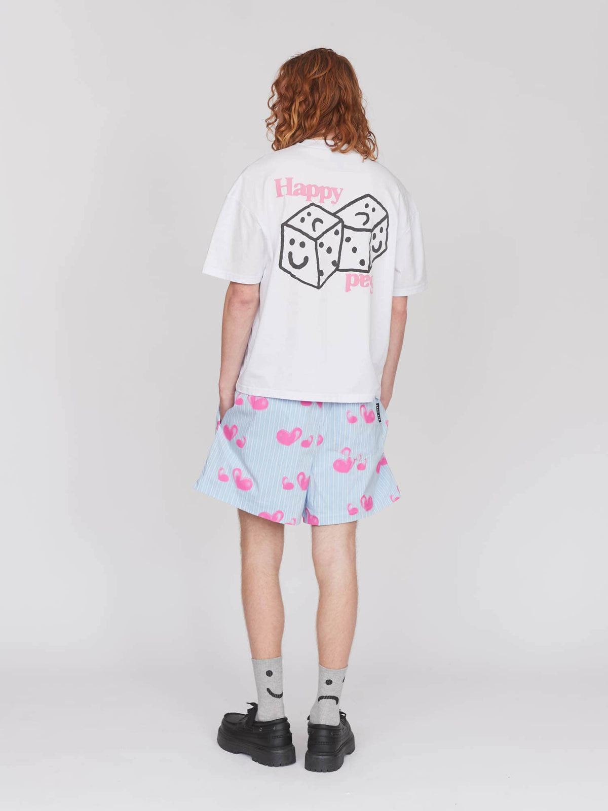 model:Archie wears size L and is 6’1”