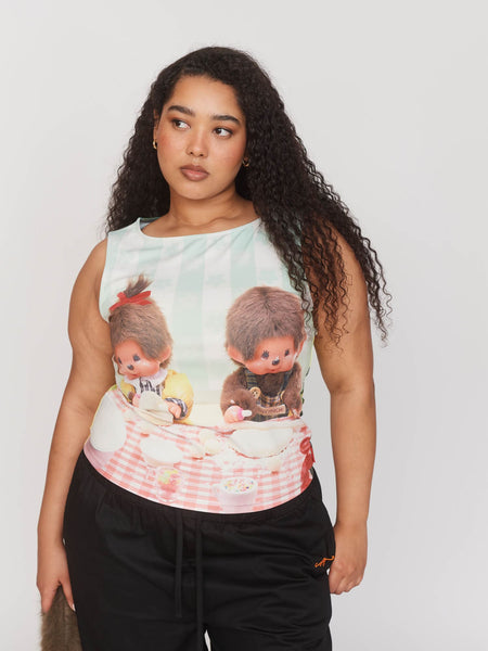 Monchhichi Pizza Party Top – Lazy Oaf