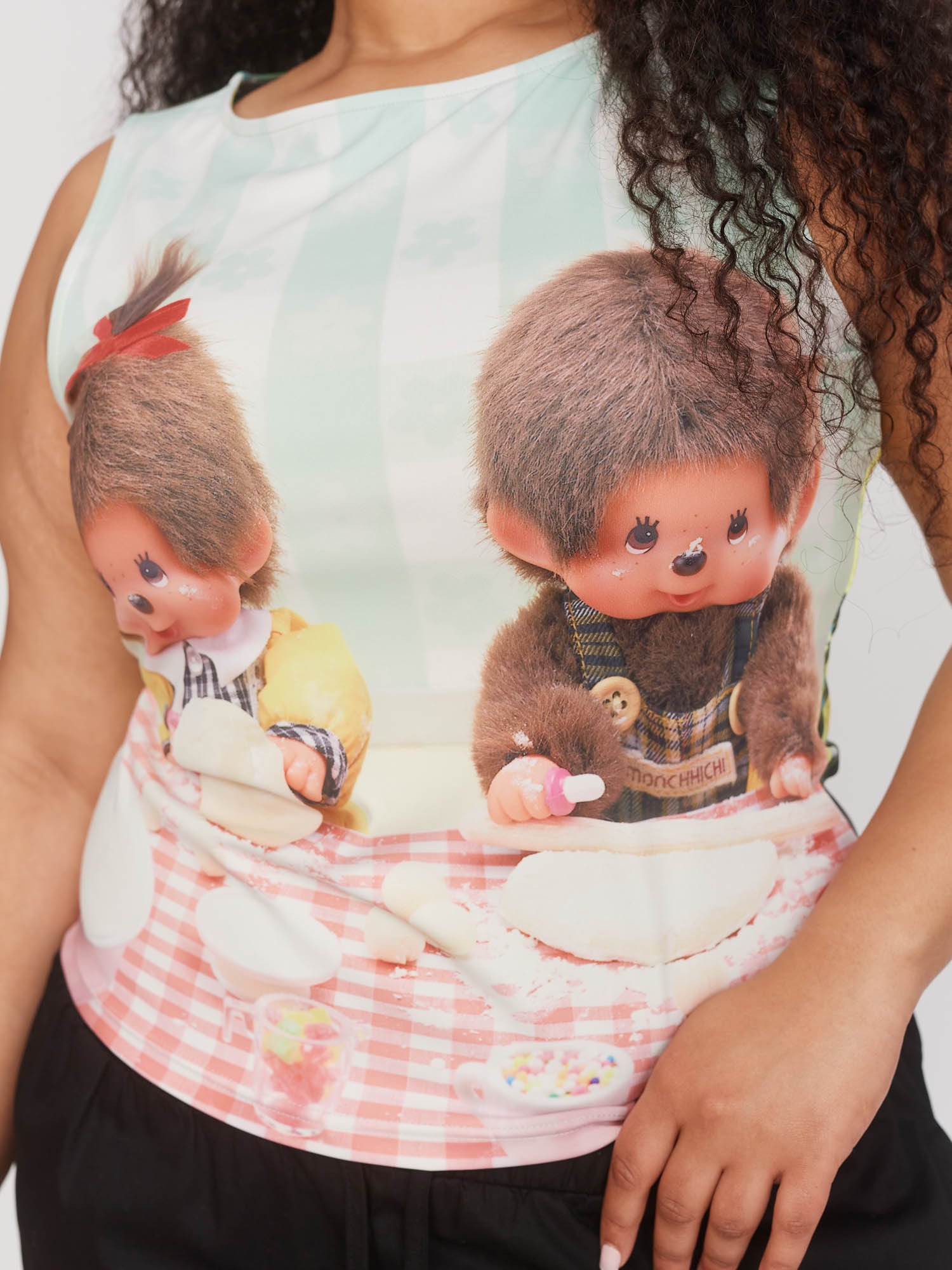 Monchhichi Pizza Party Top – Lazy Oaf