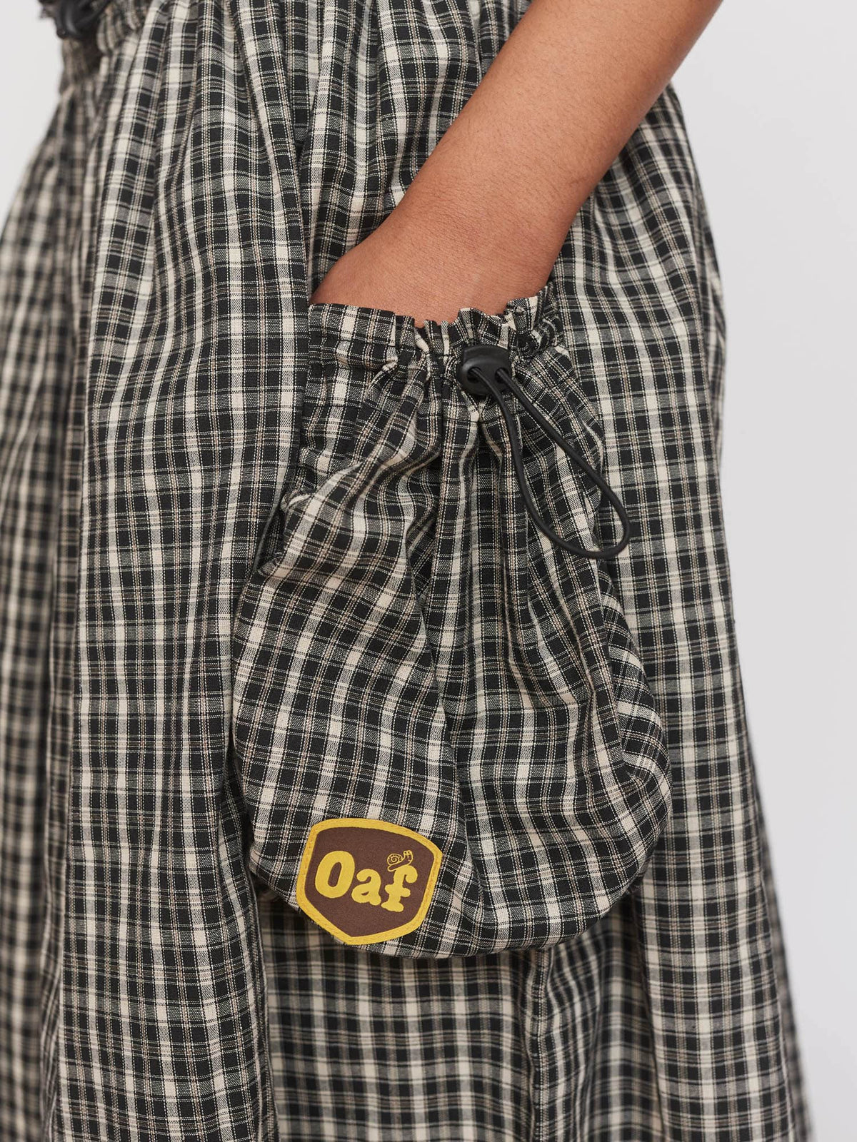 Checked Out Black Skirt