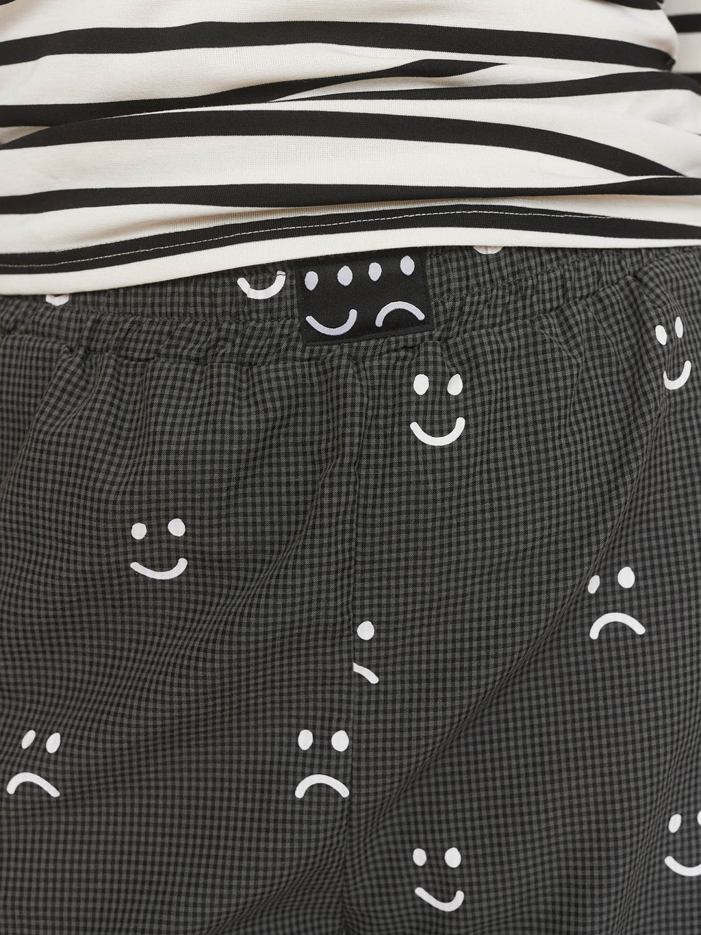 Happy Sad Check Trousers