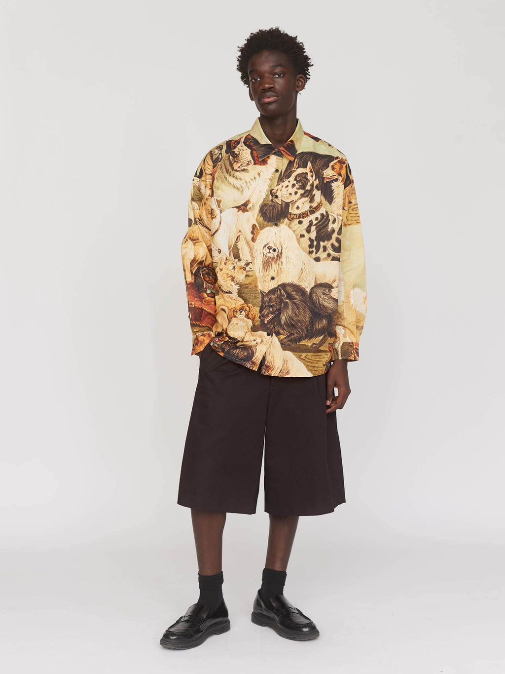 model:Elhadj wears size L and is 6’1”