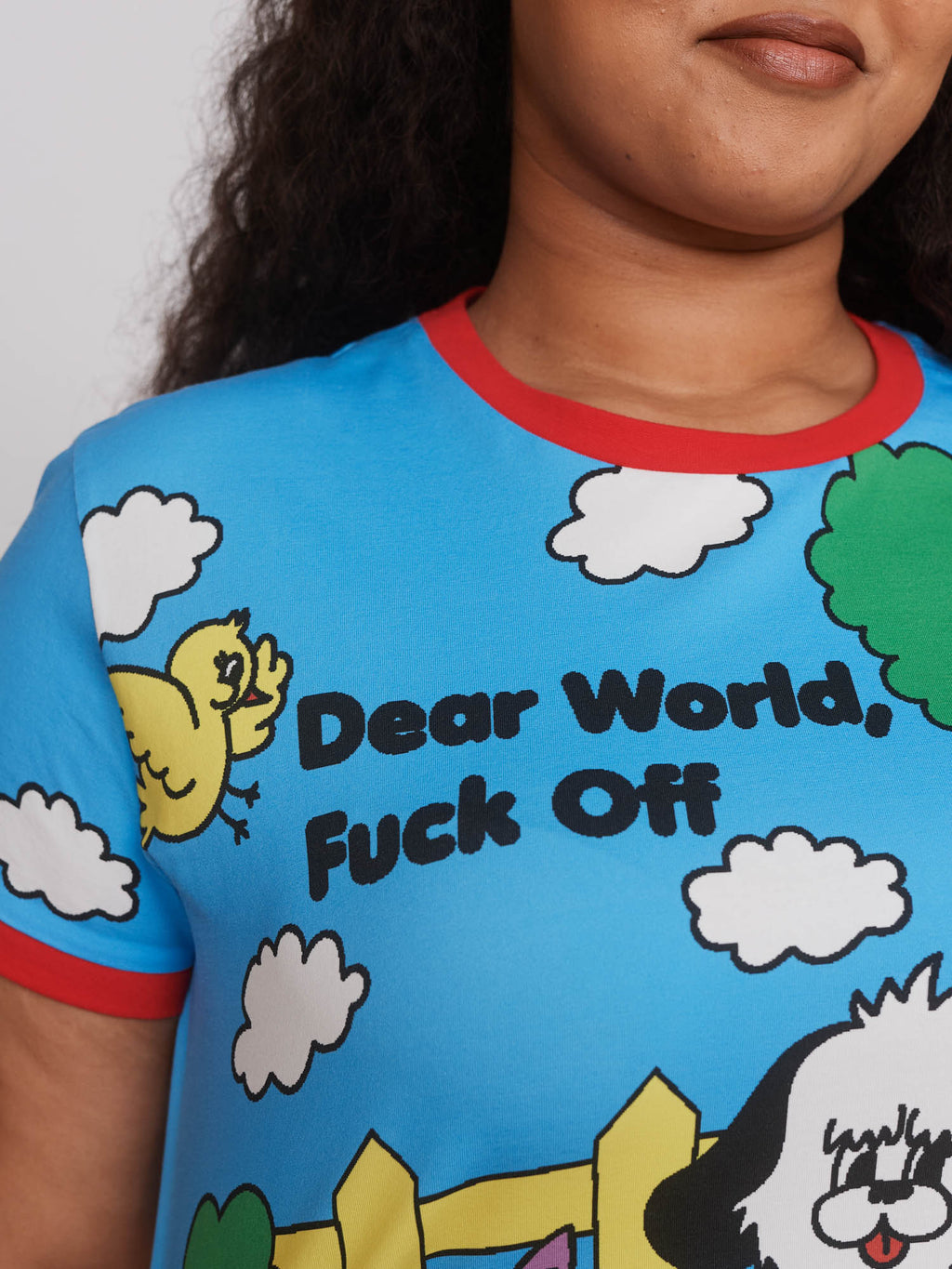 Dear World Fitted Tee