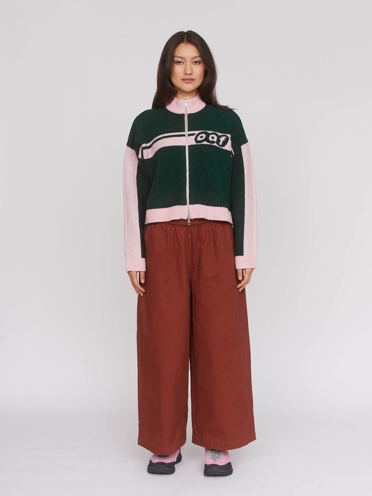 2001 Zip Green Knit