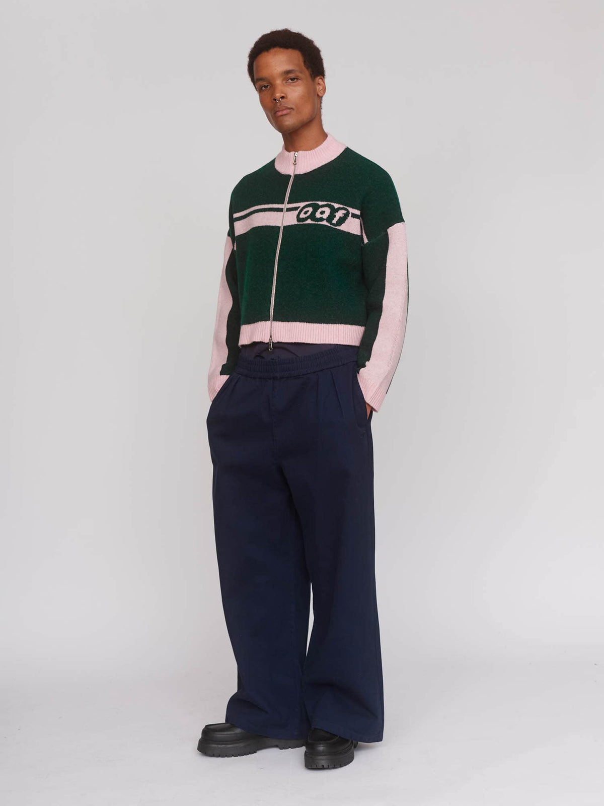 2001 Zip Green Knit