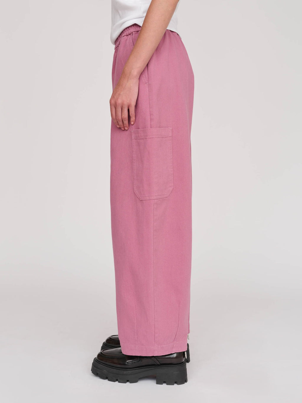 Bev Pink Barrel Leg Pants