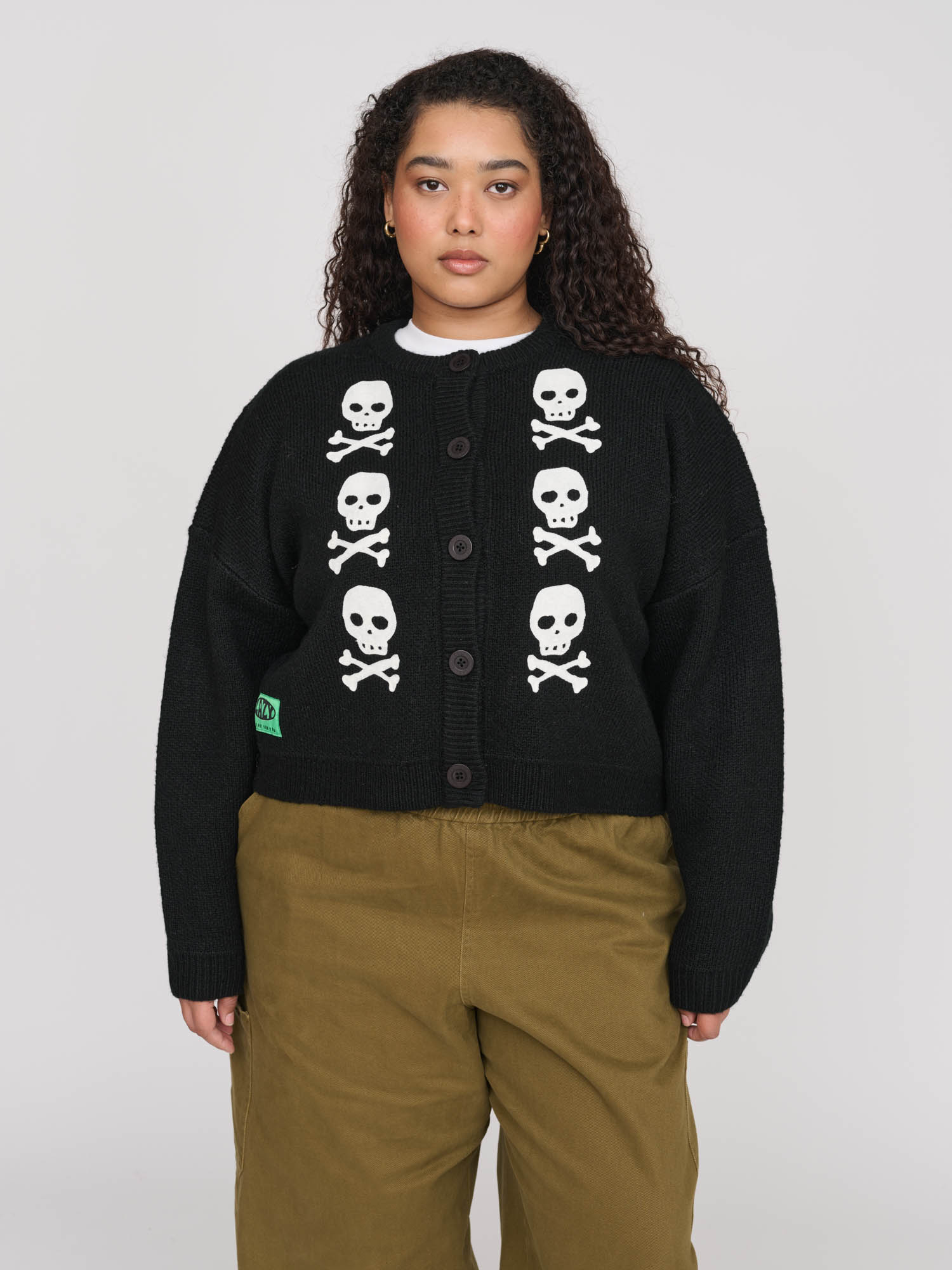 Skull And Crossbones Cardigan – Lazy Oaf