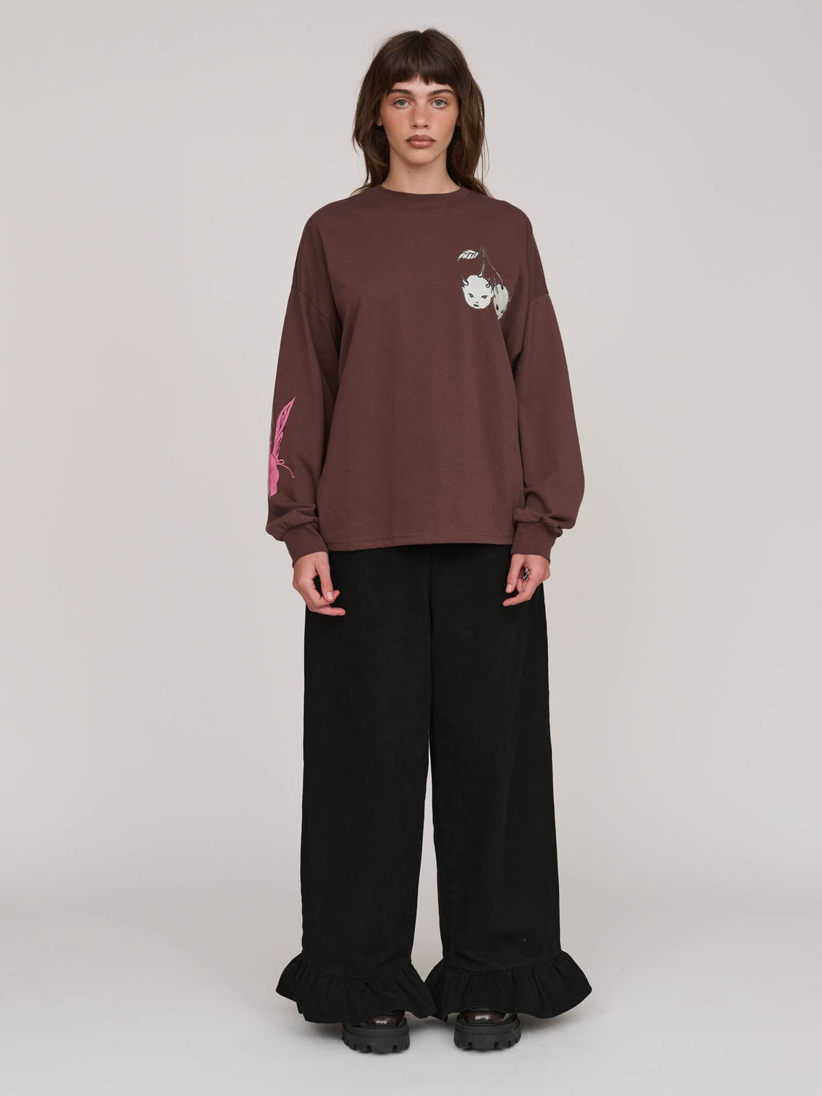 model:Molly wears size S and is 5’ 7”