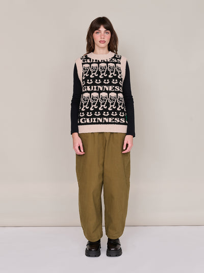 Guinness X Lazy Oaf Emotions Knitted Vest