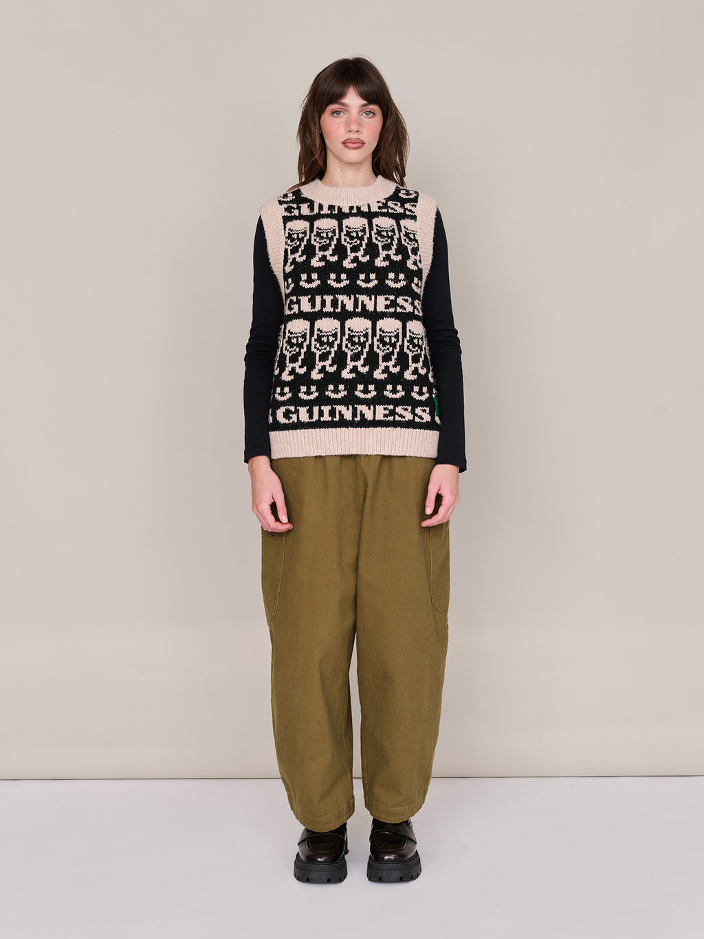 Guinness X Lazy Oaf Emotions Knitted Vest