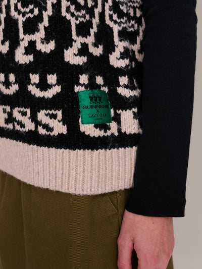 Guinness X Lazy Oaf Emotions Knitted Vest