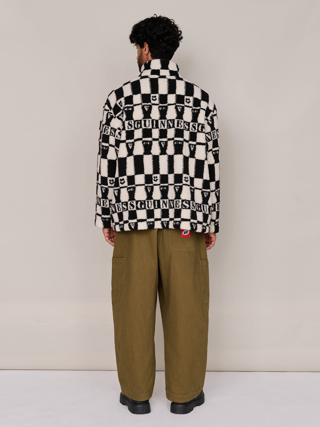 Guinness x Lazy Oaf Checkered Pints Fleece