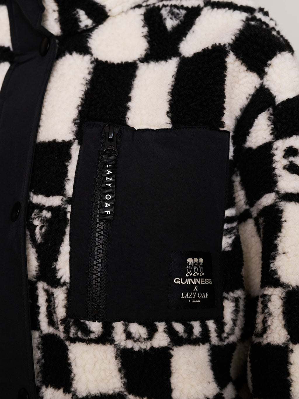Guinness x Lazy Oaf Checkered Pints Fleece