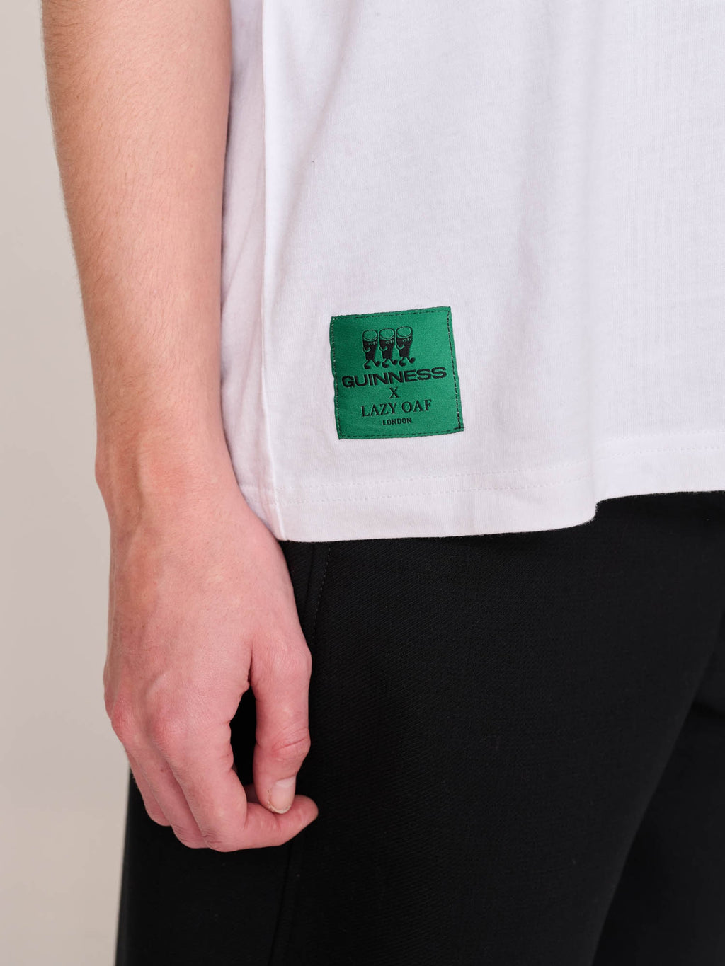 Guinness x Lazy Oaf White Cheeky Pints T-shirt
