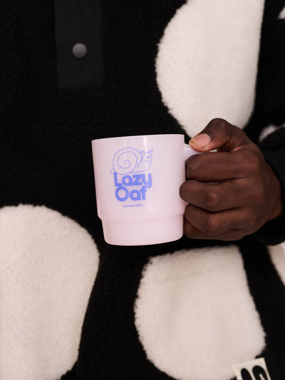 Snail Pink Glass Mug