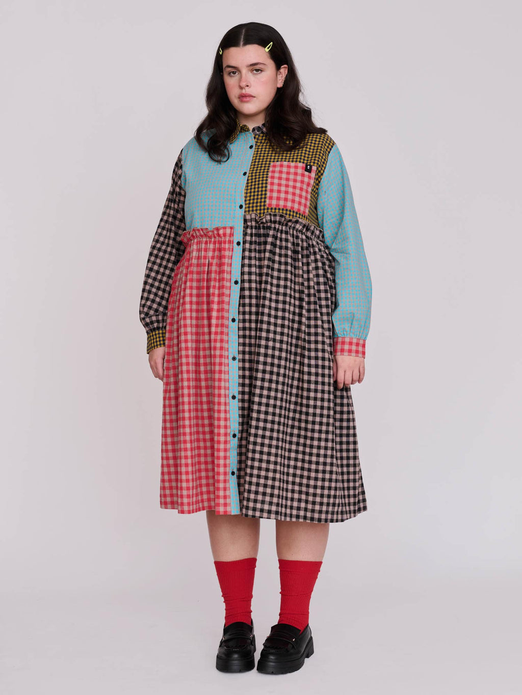 collection-curve, model:Bella wears size XXL and is 5’10”