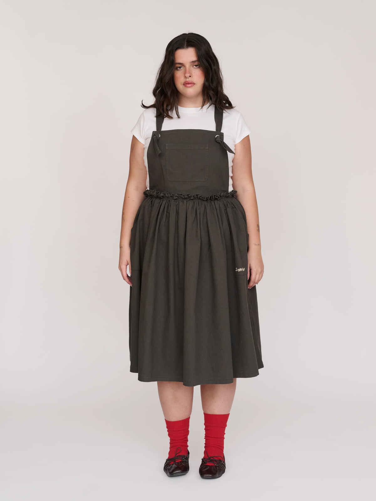 model:Bella wears size XXL and is 5’10”