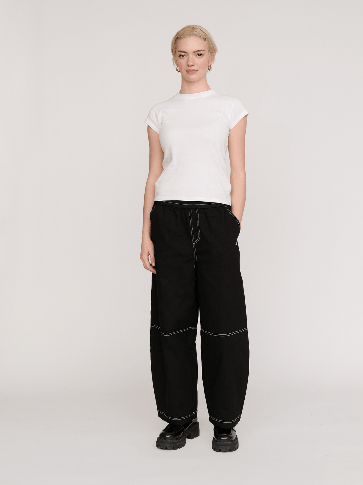 model:Emmie wears size S and is 5’6”