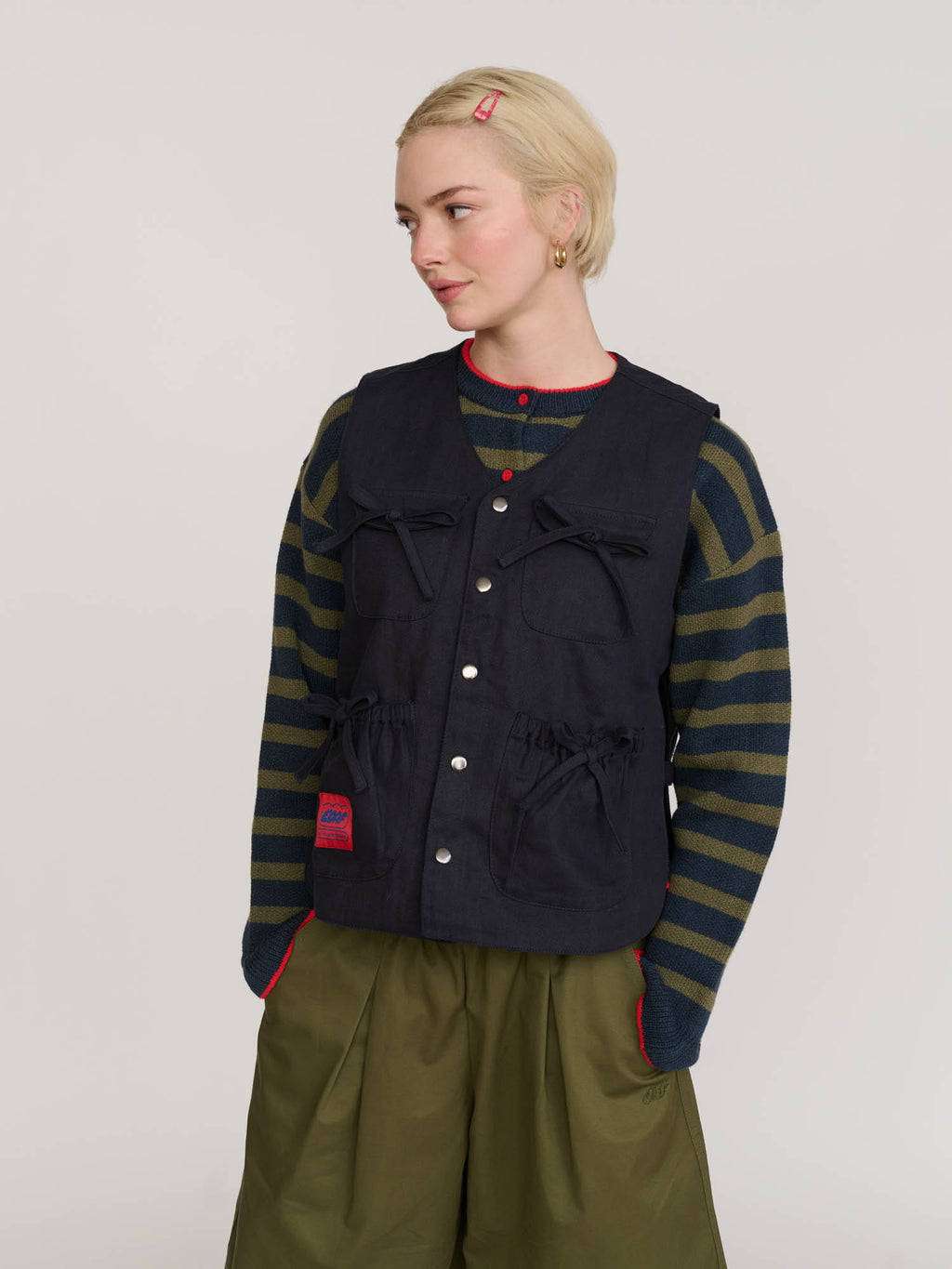 model:Emmie wears size S and is 5’6”