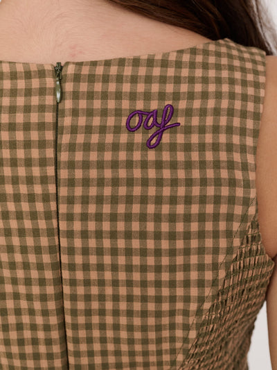Check & Stars Mini Dress
