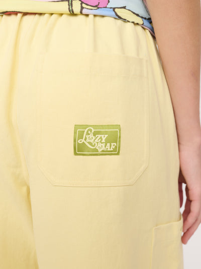 Bev Butter Yellow Barrel Trousers