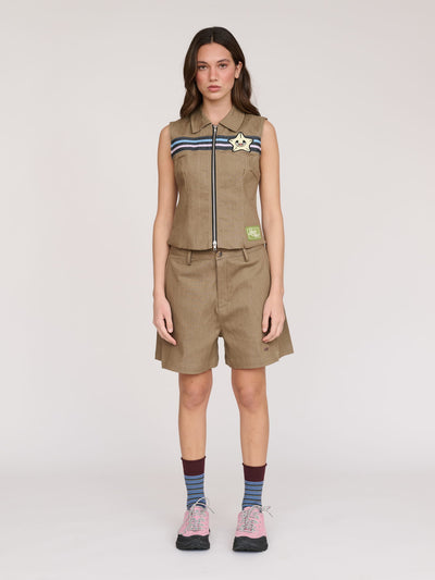 model:Azul wears size S and is 5’8”