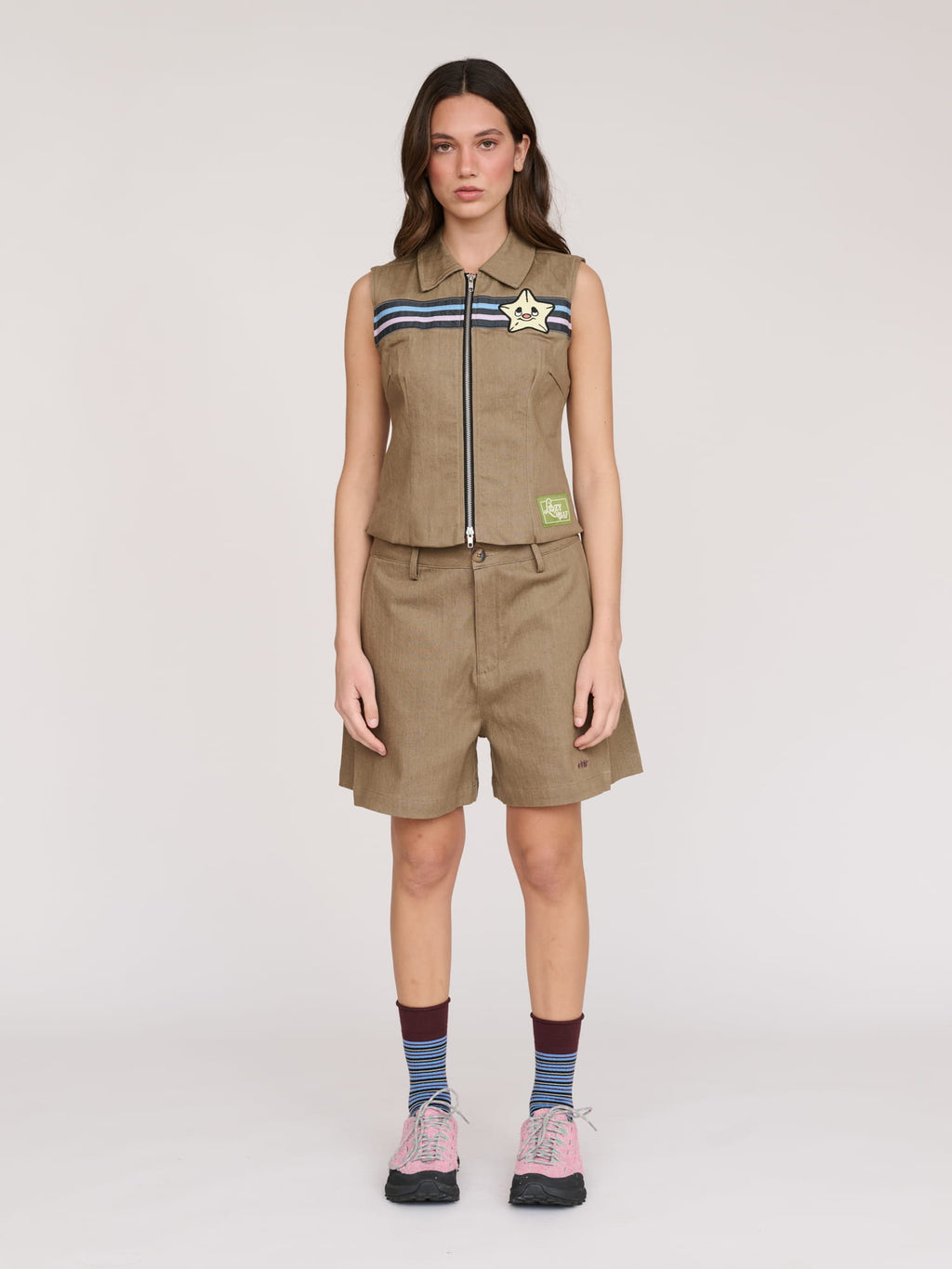 model:Azul wears size S and is 5’8”