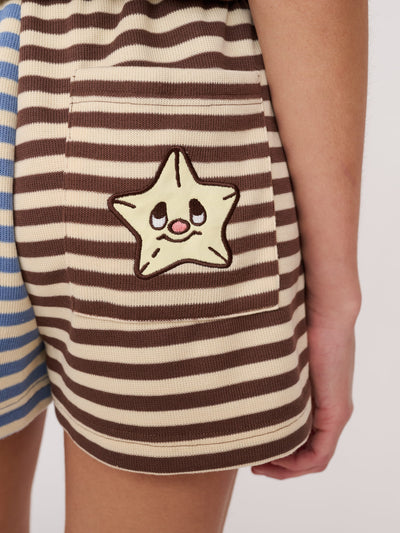 Mixed Stripe Shorts
