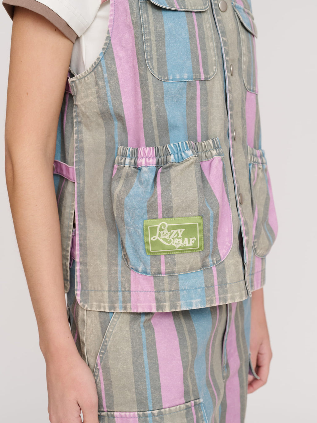 Camp Out Stripe Gilet